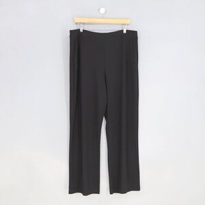 SYMPLI Slinky Stretch Pull On Straight Leg Ankle Pants Black Size 16